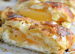 Place your halved cherries on top, spreading then in an even pattern, cut side up. Easy Apple Cream Cheese Strudel Easy Pastry Recipe