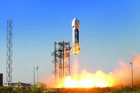 Blue origin reached an altitude of about 66 miles. Reusable Bezos Rocket Revisits Space Arab News