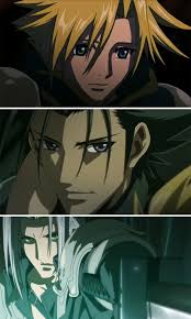 Cloud, Zack and Sephiroth, in Last Order: Final Fantasy VII