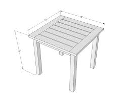 Simple White Outdoor End Table Outdoor End Tables End Tables Diy Side Table