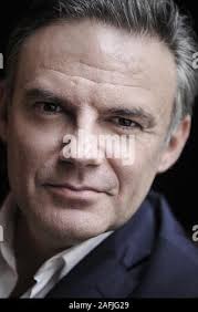 Eric Brunet, French journalist. Paris, December 2013 Stock Photo