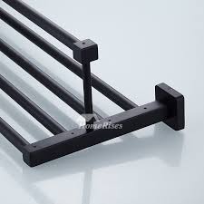 The over the door towel rack with 4 hooks measures 19.5. Solid Oil Rubbed Bronze Towel Rack Shelf Black Bathroom