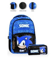 3 Gözlü Kafa Sonic Okul Çantası + Kalemlik