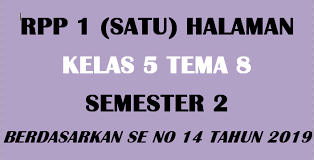 Dari tiap sub tema pokok telah berisikan juga enam pembelajaran dengan rincian subtema meliputi: Rpp 1 Lembar Halaman Kelas 5 Tema 8 Dicariguru Com