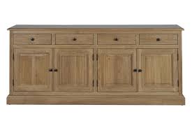 Buffet Bas En Chene Massif Victoria 4 Portes Et Tiroirs Hellin