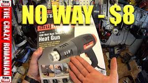 8 Harbor Freight Tools Heat Gun Drill Master Review First Look First Use Youtube