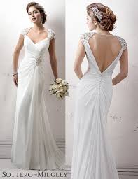 Friday Favorite Cap Sleeve Chiffon Wedding Dress Rosemary Wedding Dresses Column Wedding Dress Stunning Wedding Dresses