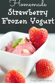 homemade strawberry frozen yogurt