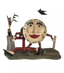 WHIMSICAL FOLK ART Dish Ran Away with the Spoon by Vera & Chris Botts Cloud  Spli $125.00