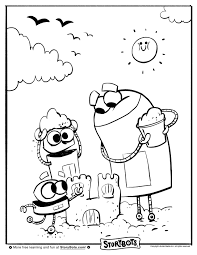 Storybots is a world of learning and fun for kids, parents and teachers! Storybots Sandcastle Coloring Sheet Precious Moments Coloring Pages Coloring Pages Story Bots