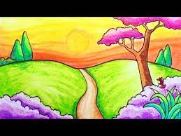 Mempelajari cara menggambar mungkin bisa merepotkan, terutama jika anda melihat mahakarya milik seniman lain. Cara Menggambar Pemandangan Alam Yang Simpel Dan Gampang Gambar Taman Di Atas Bukit