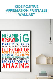 Printable Dream Big Word Art Poster Teens Positive Wall Art Etsy Positive Wall Art Printable Wall Art Bedroom Word Art Poster