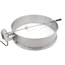 Auch selbstgemachtes gyros oder ein rodizio mit verschiedenen fleischsorten können hiermit gegrillt werden. Santos Premium Grillspiess Drehspiess Set Fur Kugelgrill O 57 Cm Edelstahl Santos Grills