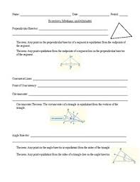 A triangle has three sides and three angles. Unit 5 Relationships In Triangles Worksheets Teaching Resources Tpt