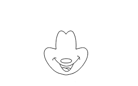 As we promised earlier, an. How To Draw A Mickey Mouse Face Step By Step Mickey Mouse Face Drawing For Kids
