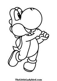 9 free mario bros coloring pages for kids super mario. Super Mario Yoshi Coloring Pages Coloring Home