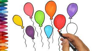1000 gambar sketsa wajah pemandangan bunga lengkap. Balon Menggambar Dan Mewarnai Cara Menggambar Dan Mewarnai Tv Anak Youtube