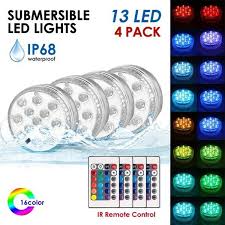 On default, they light up for about five hours, and turn off for 19. Submersible Led Lights Underwater Waterproof Battery Operated Remote Control Multi Color 13 Led Rgb Reusable Light With Timer For Tub Swimming Pool Pond Party Vase Base Wedding 13led 4 Pack Wish