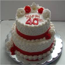 Also, paired with delicious sponge and filling options, this cake is all set to cater to your sweet tooth. 11 40th Anniversary Musical Cakes Photo 40th Wedding Anniversary Cake Happy 40th Anniversary Cake And 40th Wedding Anniversary Cake Snackncake