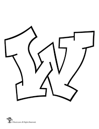 Graffiti Capital Letter W Woo Jr Kids Activities Lettering Alphabet Bubble Letters Alphabet Lettering Alphabet Fonts
