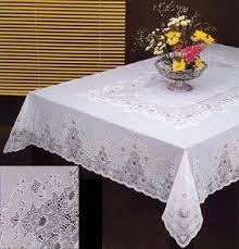 Tablecloth Vinyl Lace 60 X104 Inches Rectangular White Sana Enterprises Http Www Amazon Com Dp B002hfqiac Dining Table Cloth Vinyl Table Covers Table Cloth