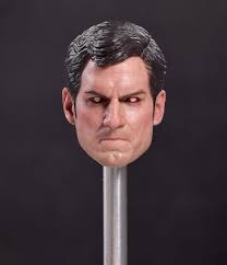 1:6 Superman Clark Kent Henry Cavill Devil Head Sculpt Carved For 12"  Figure Toy