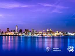Liverpool england skyline city silhouette. Digital Impact Local Government Chronicle Lgc