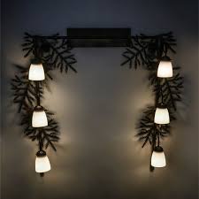Meyda Tiffany 197109 Pine Branch Rustic Antique Copper Vanity Lighting Mey 197109