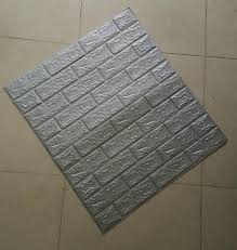 Xốp 3D giả gạch màu xám độ dày 3mm - Thế giới nhà đẹp 3D