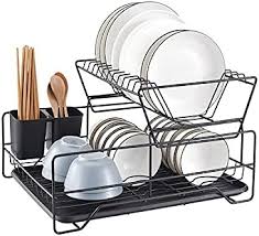 Maybe you would like to learn more about one of these? Dish Rack Dish Drying Stand Dish Drainer Plate Rack Dish Rake Kitchen Organizer Dish Drying Rack Countertop Large Antibacterial Kitchen Utensils Dish Racks Dish Stand Buy Online At Best Price In Uae