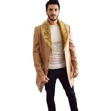 Restez tendance avec des manteaux d'hiver, vestes à capuche, blousons ou doudounes pour homme. Manteaux Homme Col Fourrure Beige Macktenfashion Com