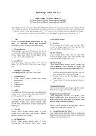 Dengan demikian keseragaman dalam tulisan karya ilmiah yang diatur dengan panduan ini dapat diperoleh. Doc Judul Karya Tulis Lkti 2014 Arif Hakim Academia Edu
