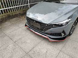 6pc set black car door window pillar posts piano trim cover kit fit for hyundai elantra 2021 sedan. For Elantra Body Kit Spoiler 2021 2022 For Hyundai Elantra A Abs Rear Lip Rear Spoiler Front Bumper Diffuser Bumpers Protector Body Kits Aliexpress