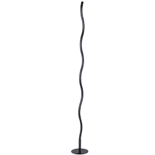 Led Stehleuchte Wellen Design Schwarz Hohe 120 Cm Meinelampe