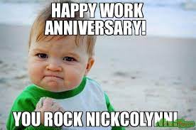 Best happy work anniversary memes | funny anniversary meme a workplace becomes a second home for the working professionals, sooner or later. Happy Work Anniversary Meme Memeshappen