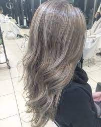 白髪染め アッシュ ハイライト グラデーション の画像検索結果 白髪染め ヘアカラー アッシュ カラフルヘア