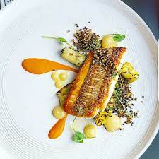 549 Likes 4 Comments Oli Harding Food Page Oli Harding On Instagram Pan Seared Snapper Fennel A Fine Dining Recipes Grilled Courgette Seafood Recipes