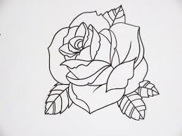 Rose Outline 3 Rose Outline Tattoo Rose Outline Tattoo Outline