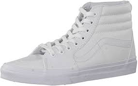 Get the best deals on vans men's high top. Amazon Com Vans Men S Sk8 Hi Skate Shoe 12 B M Us Women 10 5 D M Us Men True White Canvas Fashion Sneakers