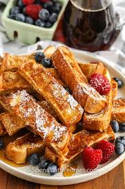 Gently toss in the cubed bread. French Toast Sticks Spend With Pennies