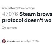 Steam browser protocol doesn't work · Issue #7076 ...