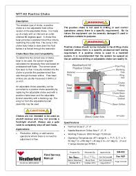 Chapter 9 Positive And Adjustable Chokes