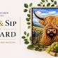 Paint & Sip in the Vineyard: Highland Cow Painting
