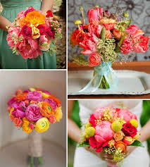 Bottom Left Colorful Bouquet Yellow Wedding Arrangements Red Yellow Weddings