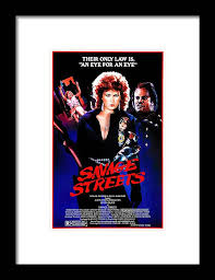 Savage Streets Film Poster Featuring Linda Blair Framed Print