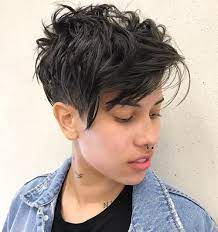 The challenge of hairdressers today is to. Curly Short Haircuts Androgynous Novocom Top