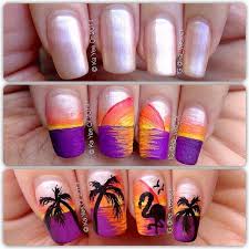 Las uñas decoradas con dibujos son una idea genial para decorar tus uñas y aquí en esta oportunidad te queremos regalar una selección de imágenes con decorados de uñas con uñas con flores doradas muy originales. Layer On The Fun In Three Easy Steps Unas Con Paisajes Galerias De Arte De Unas Arte De Unas Doradas