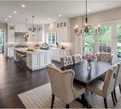 Geometric patterned tiles for the floor and backsplash are trending on pinterest. 30 Comfy Dining Room Ideas For Small Space Diningroomideas Diningroomdecorating Diningroomdesig White Kitchen Dark Floors Home Decor Kitchen Home Kitchens