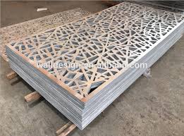 Outdoor Screen Panel Used For Park Garden Wall Decoration Perforated Metal Panel Metal Screen Metal Panels
