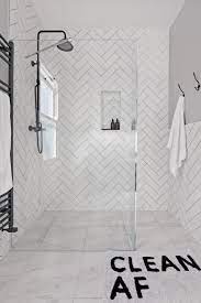 The bathroom s black and white colour scheme feels über chic. Bathroom Metro Tile Ideas 15 Metro Tile Ideas For A Modern Look Livingetc